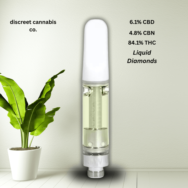 discreet Indica CBD/CBN Blend Liquid Diamonds Cartridge-1g 1g Morden Vape SuperStore and Cannabis Manitoba Canada