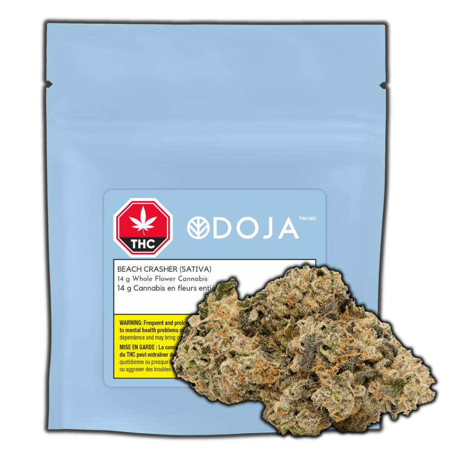 Doja Beach Crasher Sativa Flower-14g 14g Morden Vape SuperStore and Cannabis Manitoba Canada