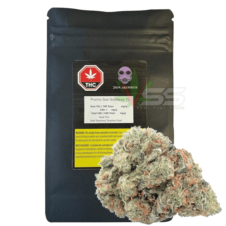 Dom Jackson Craft Cannabis Prairie Gas Goddess Flower - 7g Morden Vape SuperStore and Cannabis Manitoba Canada