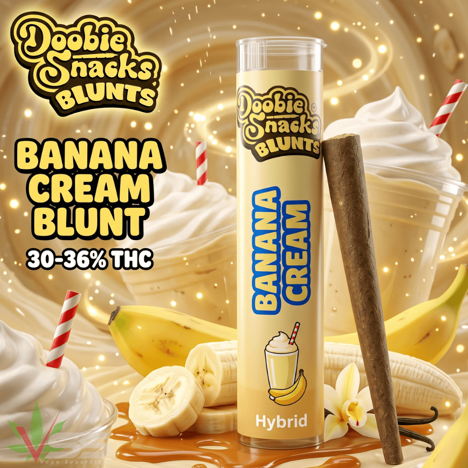 Doobie Snacks Banana Cream Hybrid Blunt - 1x1.25g Morden Vape SuperStore and Cannabis Manitoba Canada