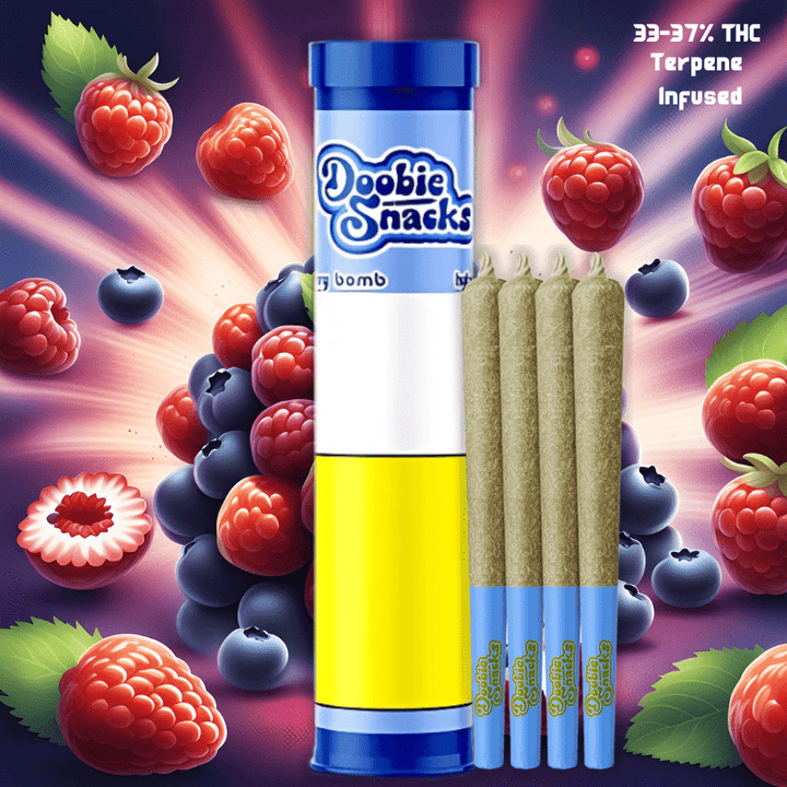 Doobie Snacks Berry Bomb Pre-rolls 4x0.5g 4x0.5g Morden Vape SuperStore and Cannabis Manitoba Canada