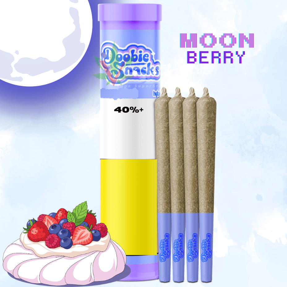 Doobie Snacks Moon Berry Infused Pre-rolls - 4x0.5g Morden Vape SuperStore and Cannabis Manitoba Canada