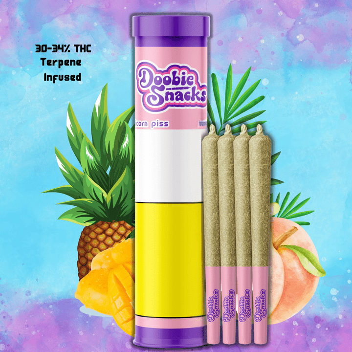 Doobie Snacks Unicorn Piss Pre-rolls 4x0.5g 4x0.5g Morden Vape SuperStore and Cannabis Manitoba Canada