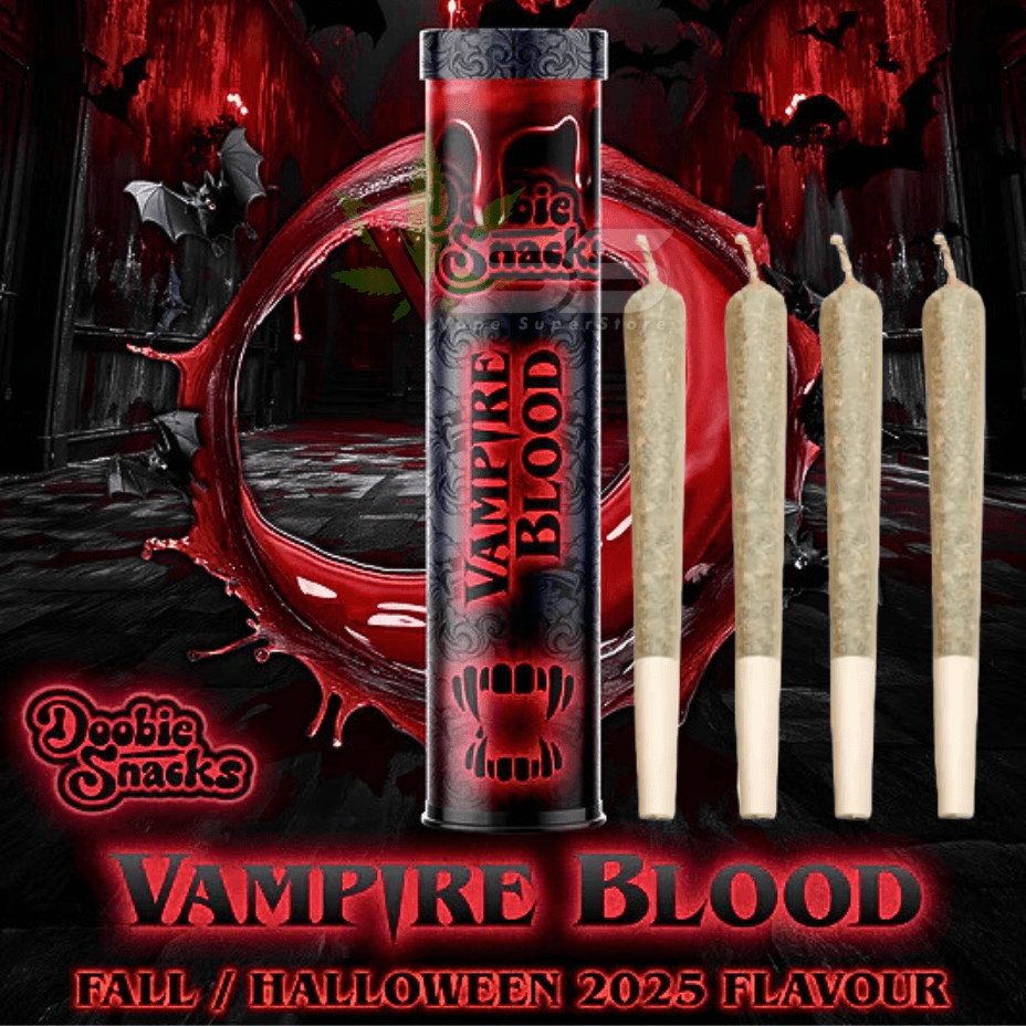 Doobie Snacks Vampire Blood Infused Pre-rolls 4x0.5g Morden Vape SuperStore and Cannabis Manitoba Canada
