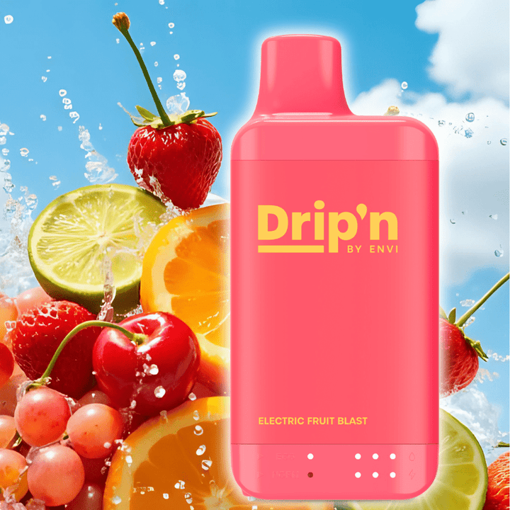 Drip'n by Envi 16K Disposable Vape - Electric Fruit Blast 8mL / 16000 Puffs / 20mg Morden Vape SuperStore and Cannabis Manitoba Canada
