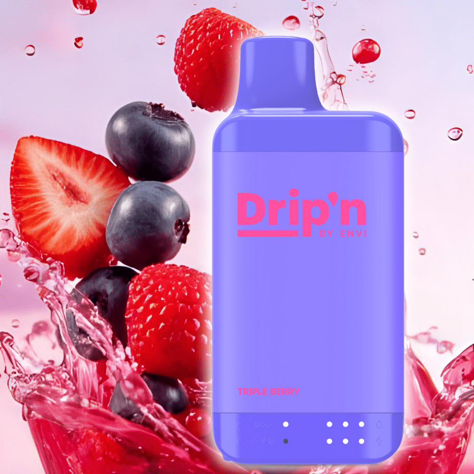 Drip'n by Envi 16K Disposable Vape - Triple Berry 8mL / 16000 Puffs / 20mg Morden Vape SuperStore and Cannabis Manitoba Canada