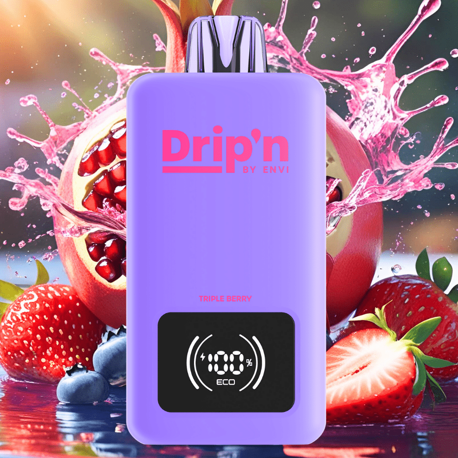 Drip'n by Envi 70K Disposable Vape - Triple Berry 26mL / 70000 Puffs / 20mg Morden Vape SuperStore and Cannabis Manitoba Canada
