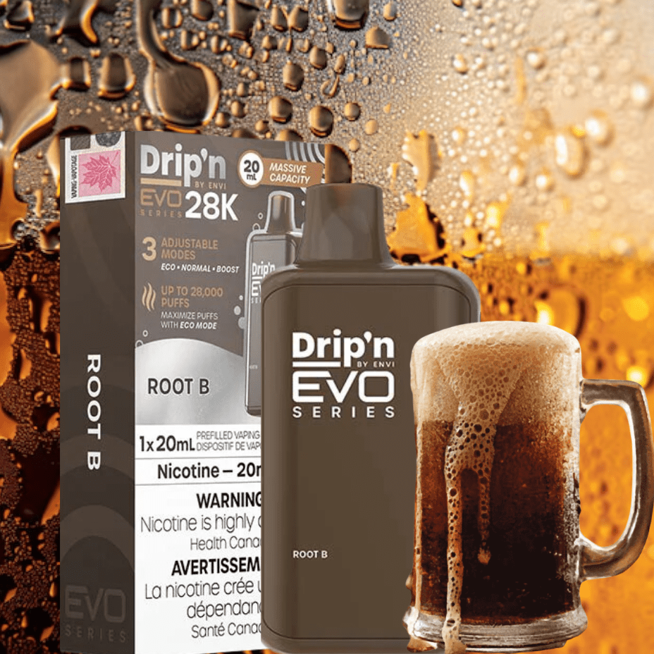 Drip'n by Envi EVO 28k Disposable Vape-Root B 28000 Puffs / 20mg Morden Vape SuperStore and Cannabis Manitoba Canada