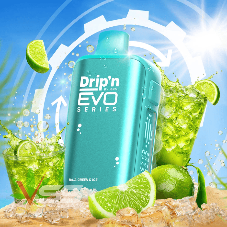 Drip'n by Envi Evo 63k Disposable Vape - Baja Green D Ice 63000 Puffs / 20mg Morden Vape SuperStore and Cannabis Manitoba Canada