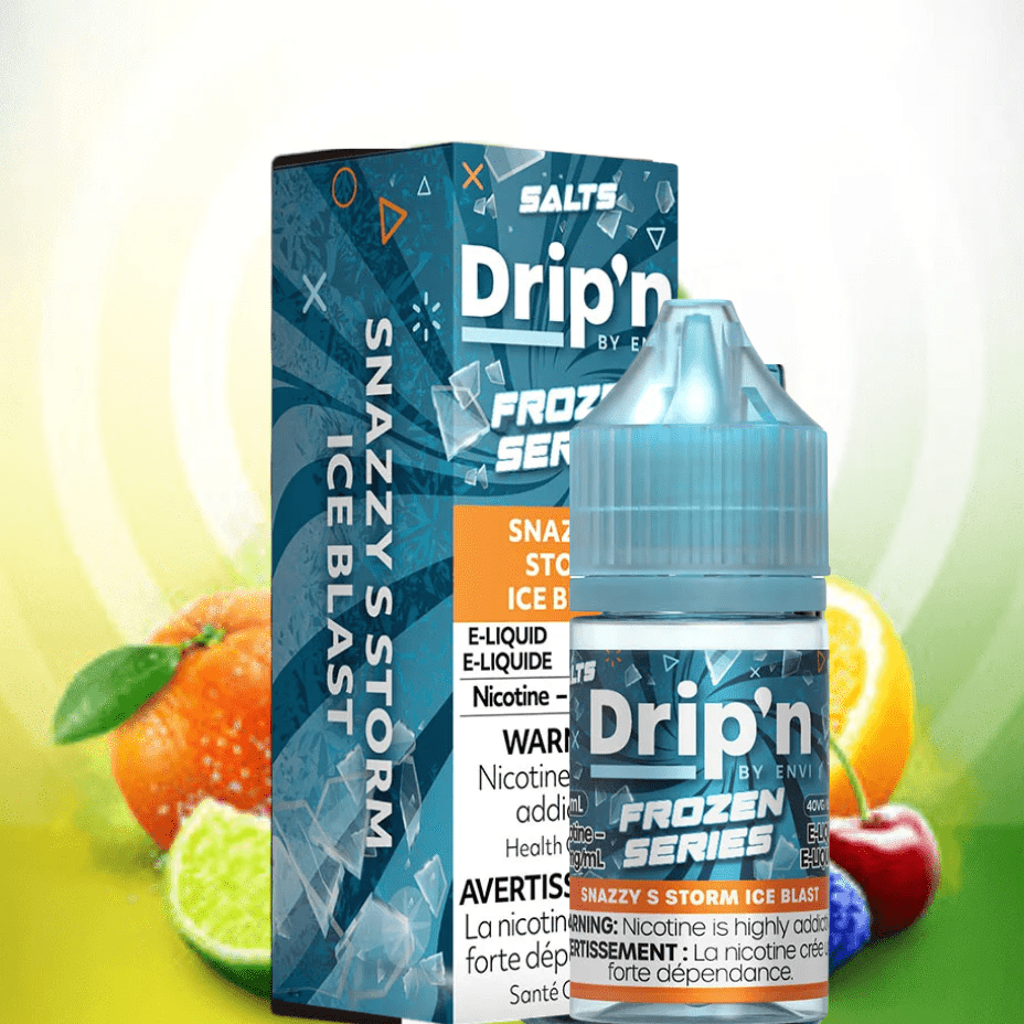 Drip'n by Envi Frozen Salt-Snazzy S Storm ICED Morden Vape SuperStore and Cannabis Manitoba Canada