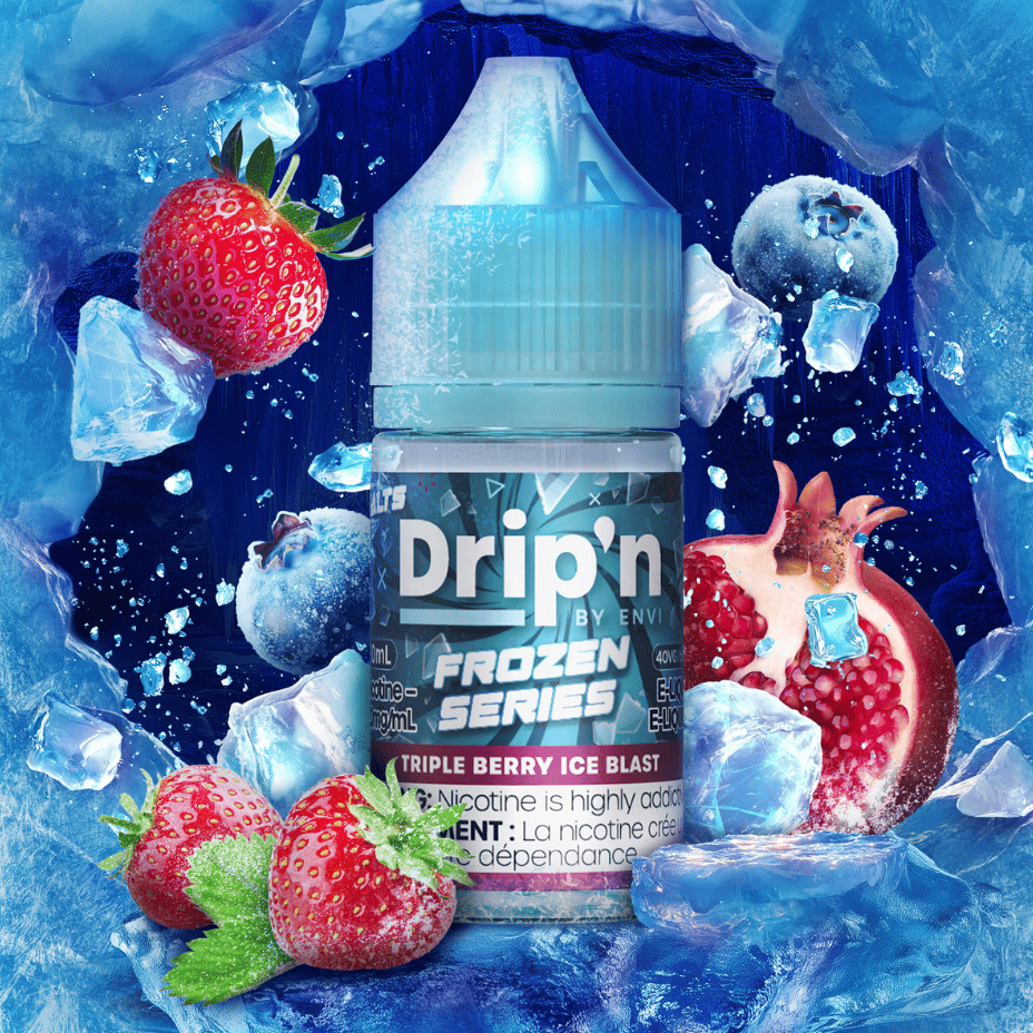 Drip'n by Envi Frozen Salt-Triple Berry Ice Blast Morden Vape SuperStore and Cannabis Manitoba Canada