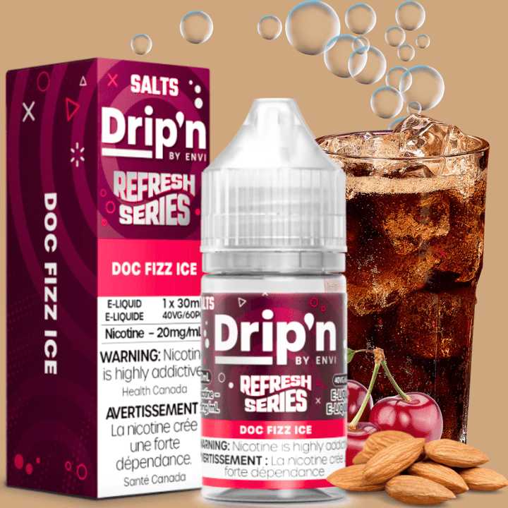 Drip'n by Envi Refresh Salt - Doc Fizz Ice 20mg Morden Vape SuperStore and Cannabis Manitoba Canada