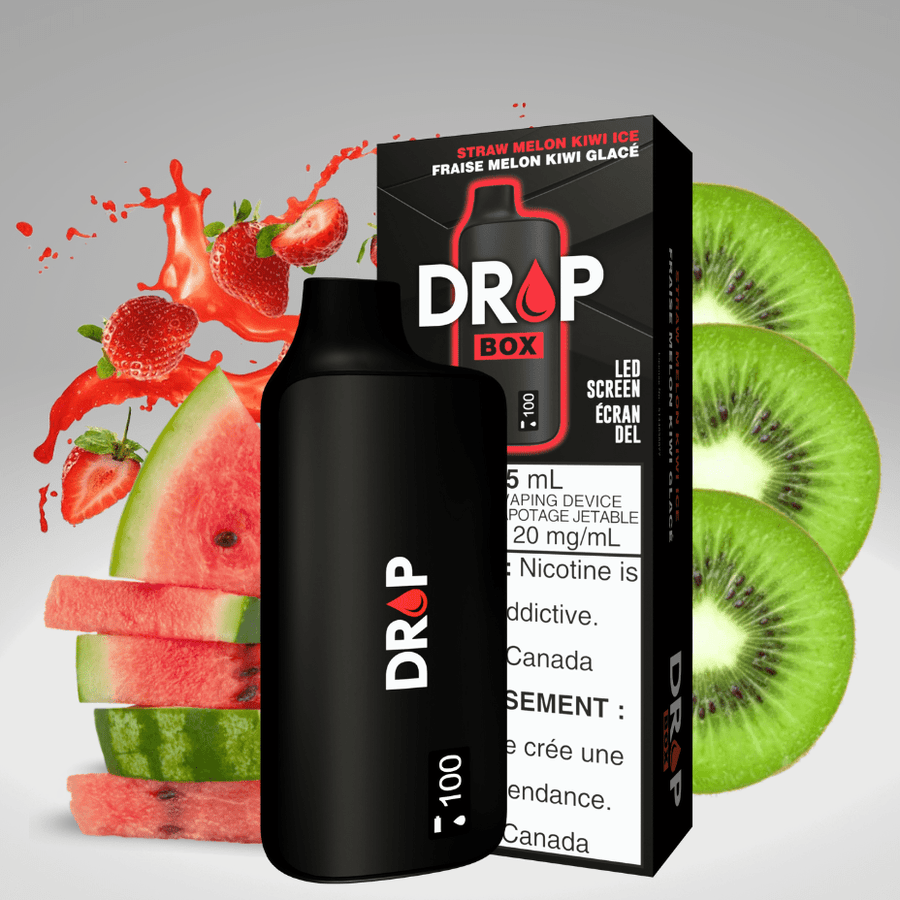 Drop Box Disposables 15ml / 8500Puffs Drop Box 8500 Disposable Vape-Straw Melon Kiwi Ice-Morden Vape