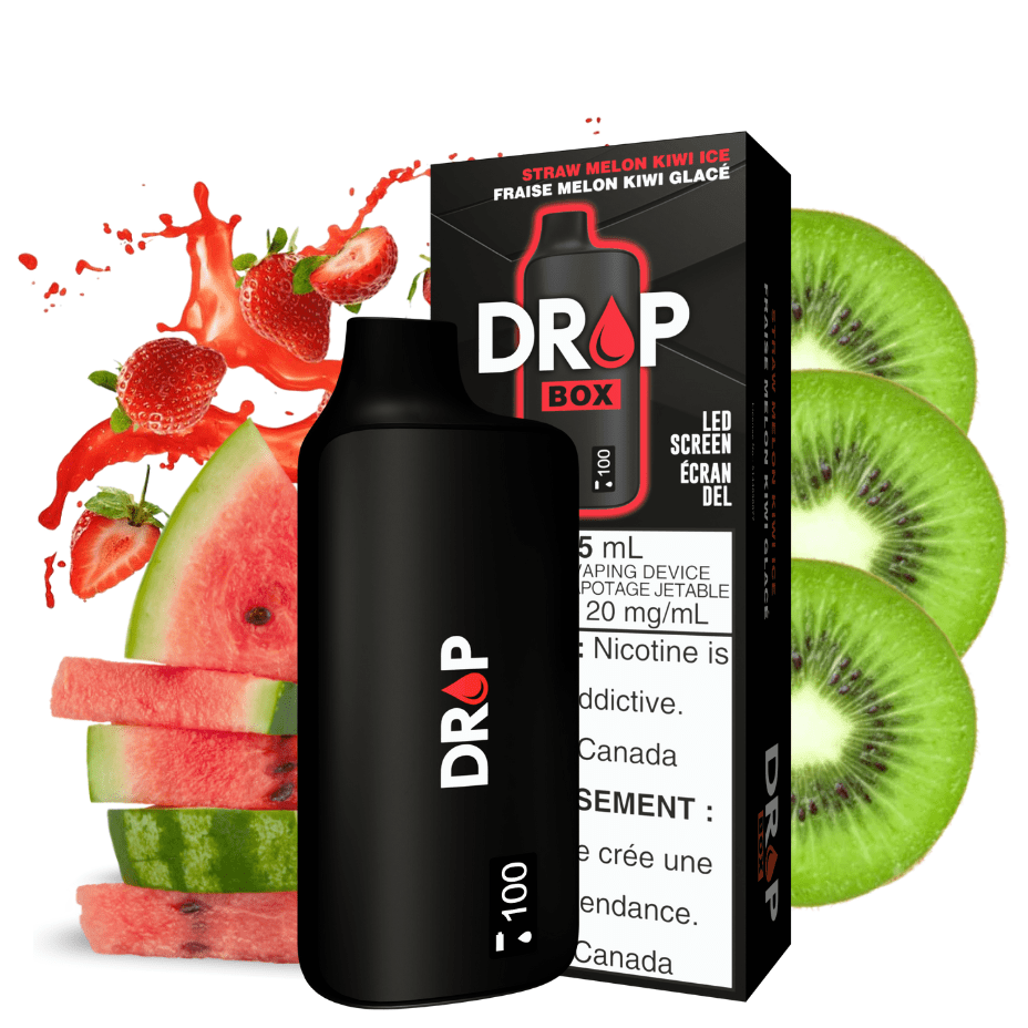 Drop Box Disposables 15ml / 8500Puffs Drop Box 8500 Disposable Vape-Straw Melon Kiwi Ice-Morden Vape