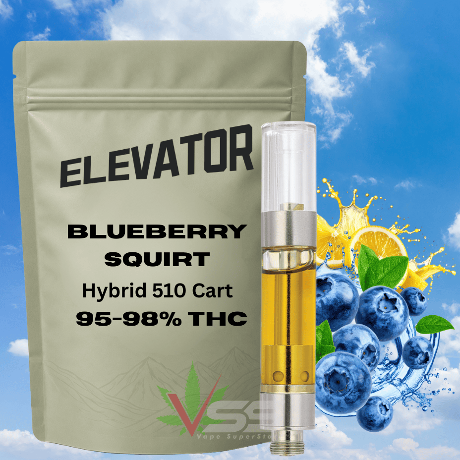 Elevator Blueberry Squirt Hybrid 510 Cart - 1g Morden Vape SuperStore and Cannabis Manitoba Canada