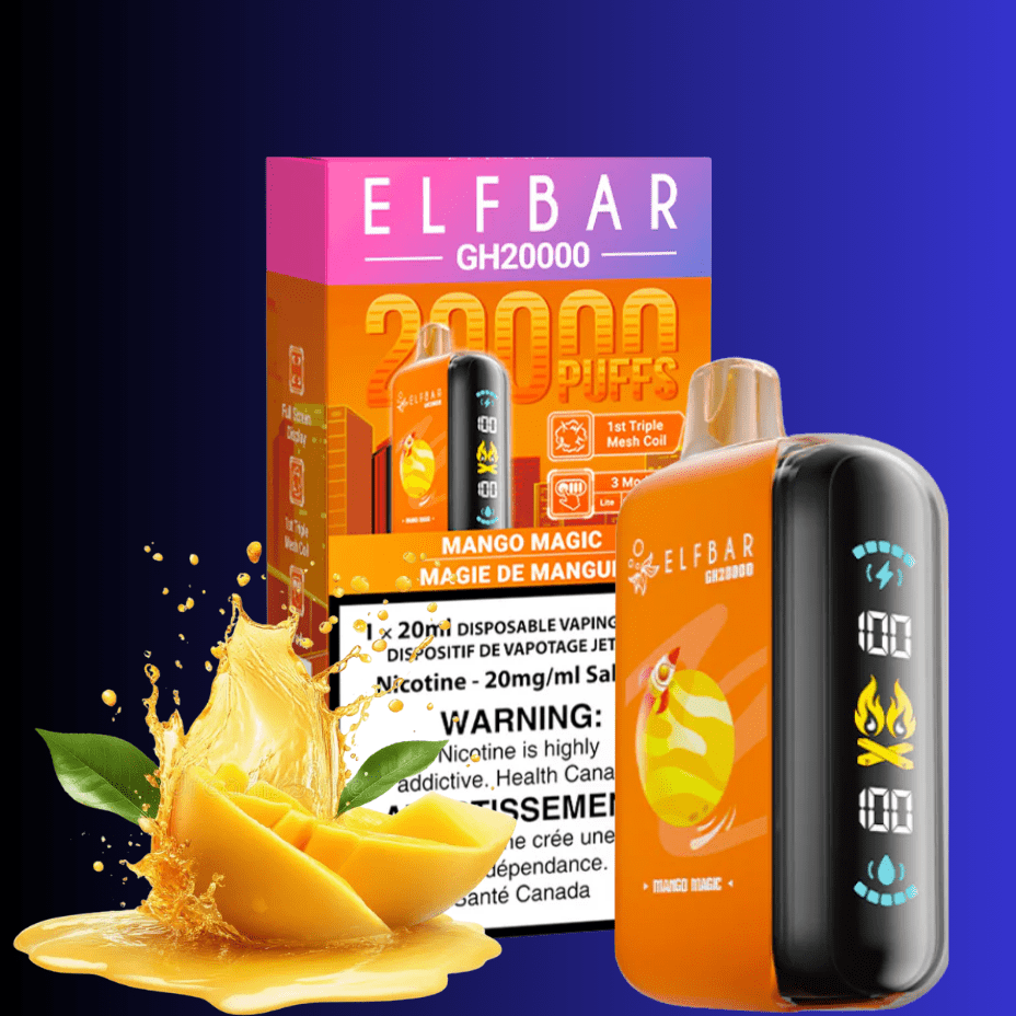 ElfBar GH20K Disposable Vape-Mango Magic Morden Vape SuperStore and Cannabis Manitoba Canada