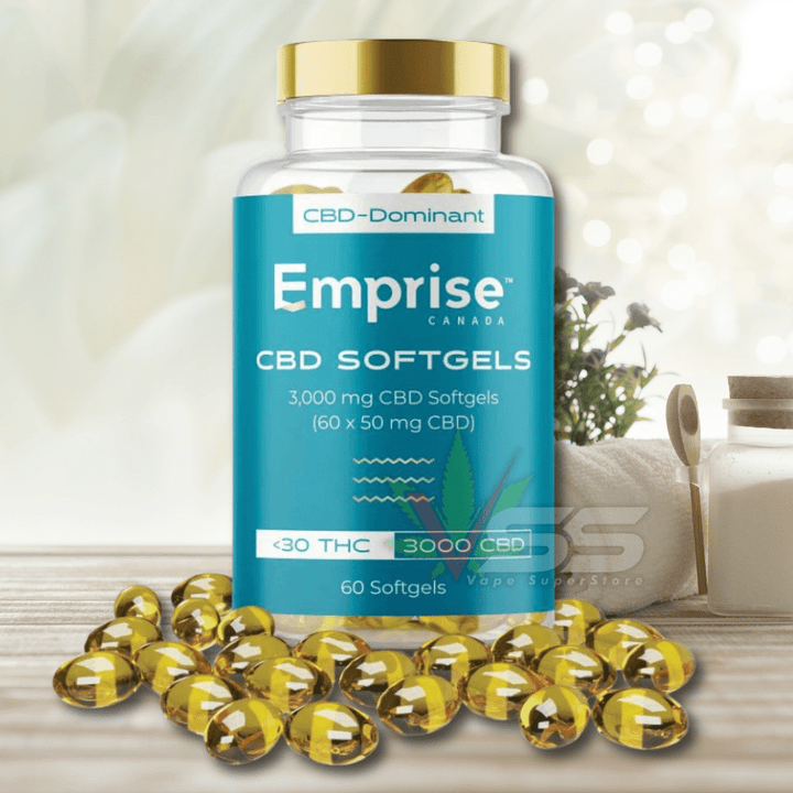 Emprise Canada - 3000mg CBD Softgels 60x50mg Morden Vape SuperStore and Cannabis Manitoba Canada