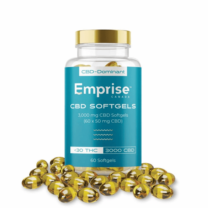 Emprise Canada - 3000mg CBD Softgels 60x50mg Morden Vape SuperStore and Cannabis Manitoba Canada