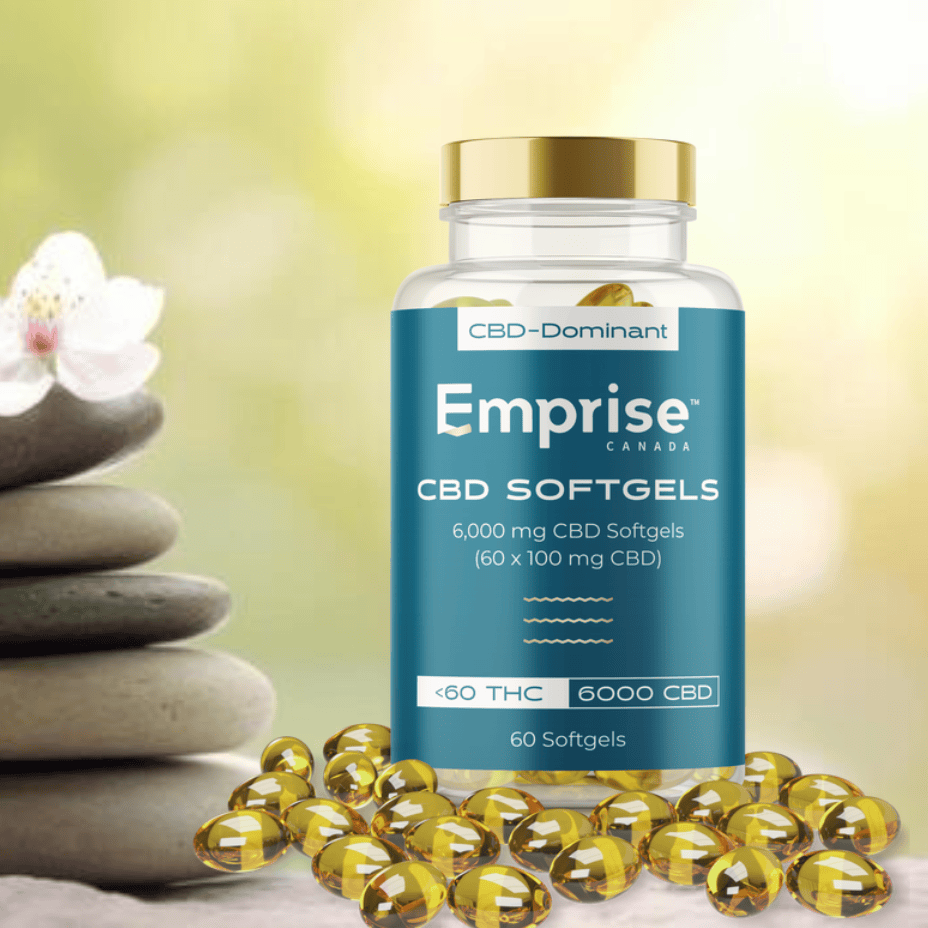 Emprise Canada 6000mg CBD Softgels 60x100mg Morden Vape SuperStore and Cannabis Manitoba Canada