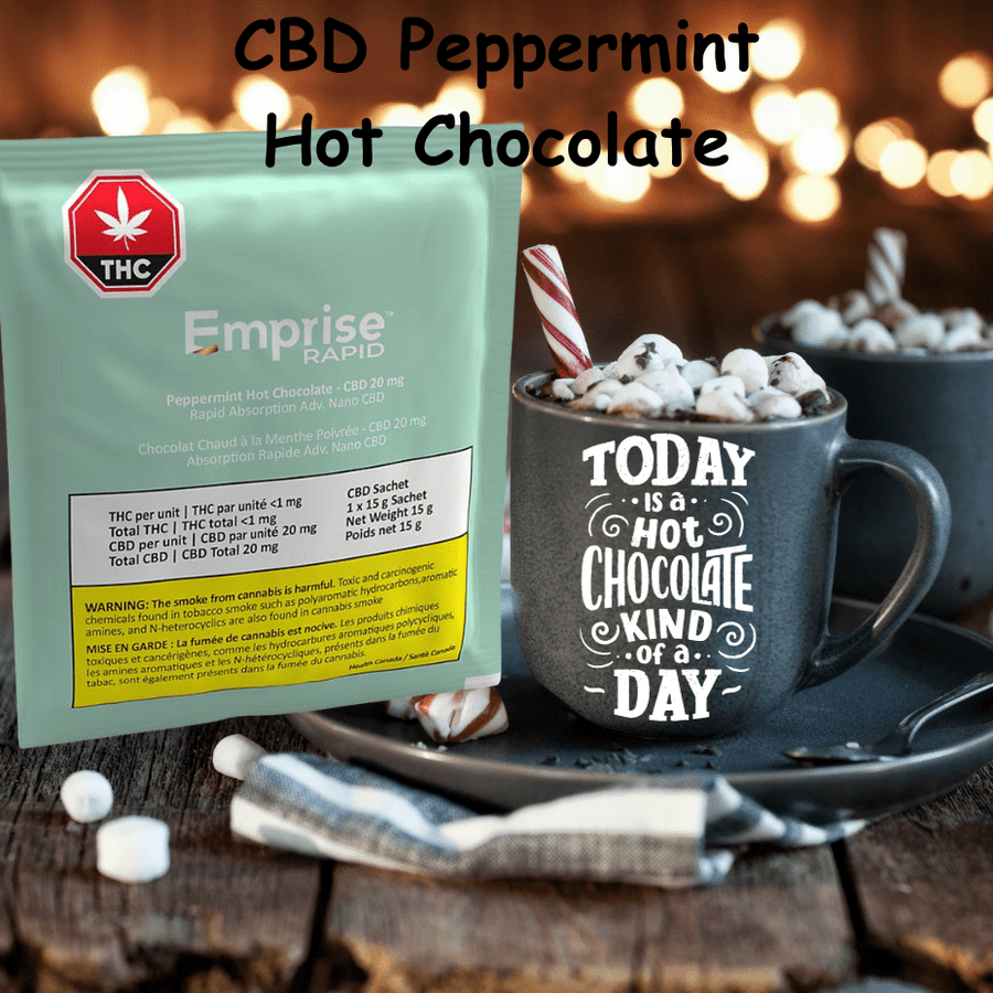 Emprise Edibles Emprise Paradise Peppermint CBD Hot Chocolate-Morden Vape & Cannabis MB, Canada
