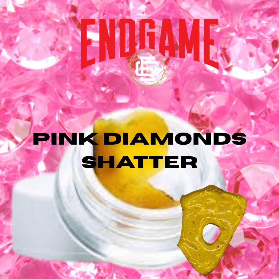 EndGame Designer Pink Indica Shatter-1g Morden Vape SuperStore and Cannabis Manitoba Canada