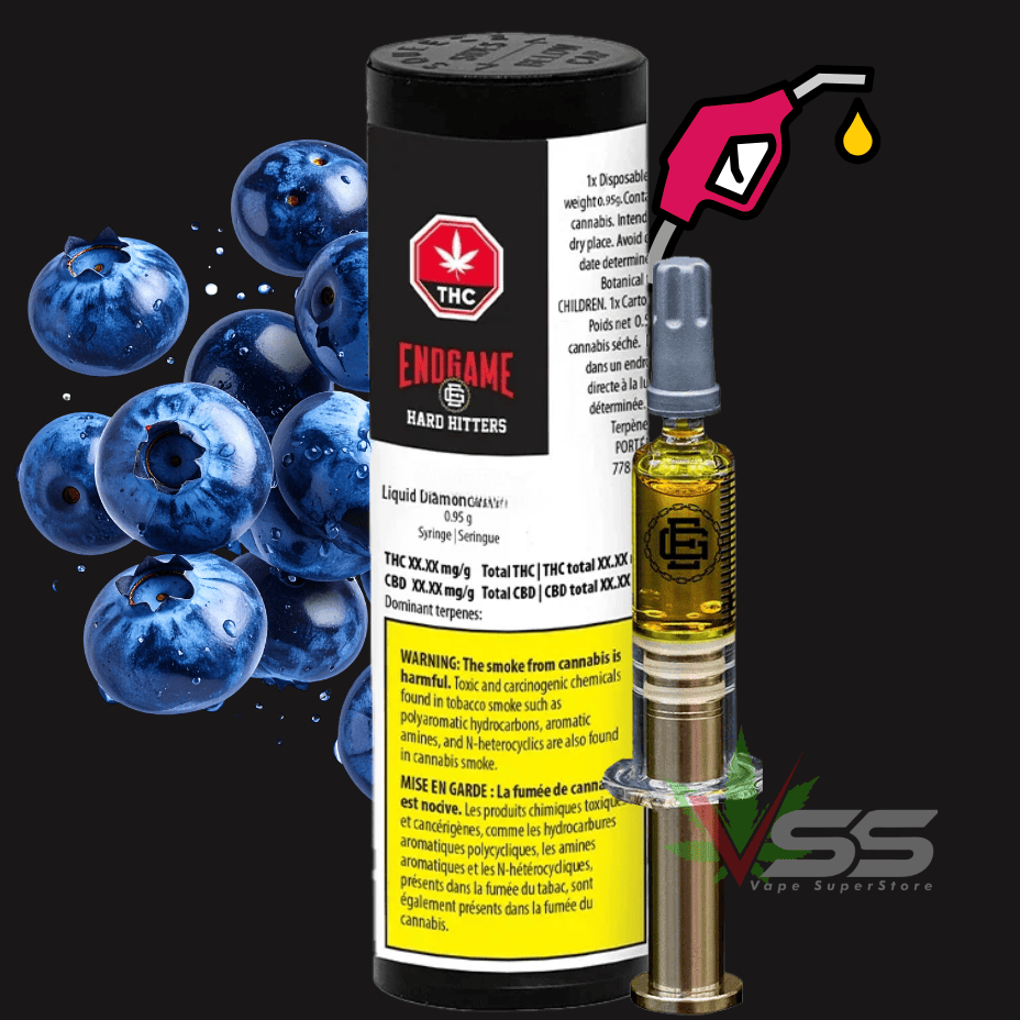 Endgame - Hard Hitters Blueberry Octane Liquid Diamond Dispenser Morden Vape SuperStore and Cannabis Manitoba Canada