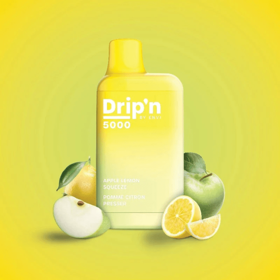 ENVI Disposables 5000 Puffs / 20mg ENVI Drip'n Disposable Vape Apple Lemon Squeeze-Morden Vape & Cannabis MB, Canada