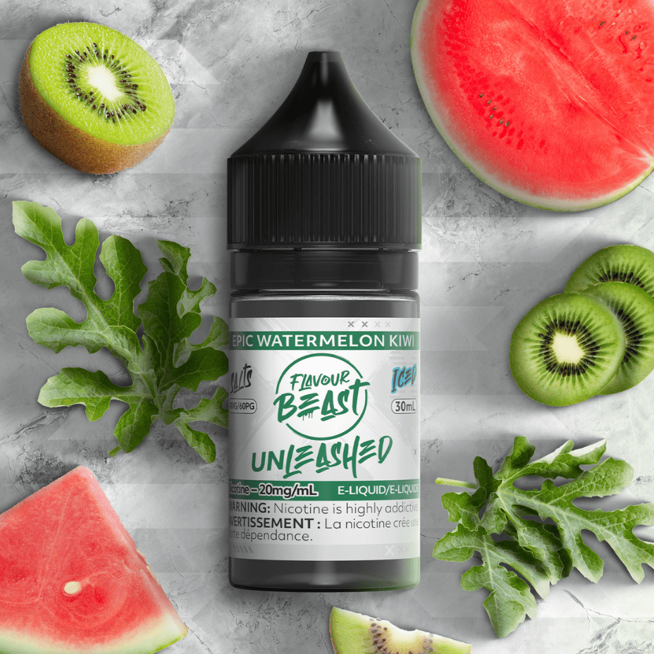Epic Watermelon Kiwi Salts By Flavour Beast Unleashed E-liquid 30ml / 20mg Morden Vape SuperStore and Cannabis Manitoba Canada
