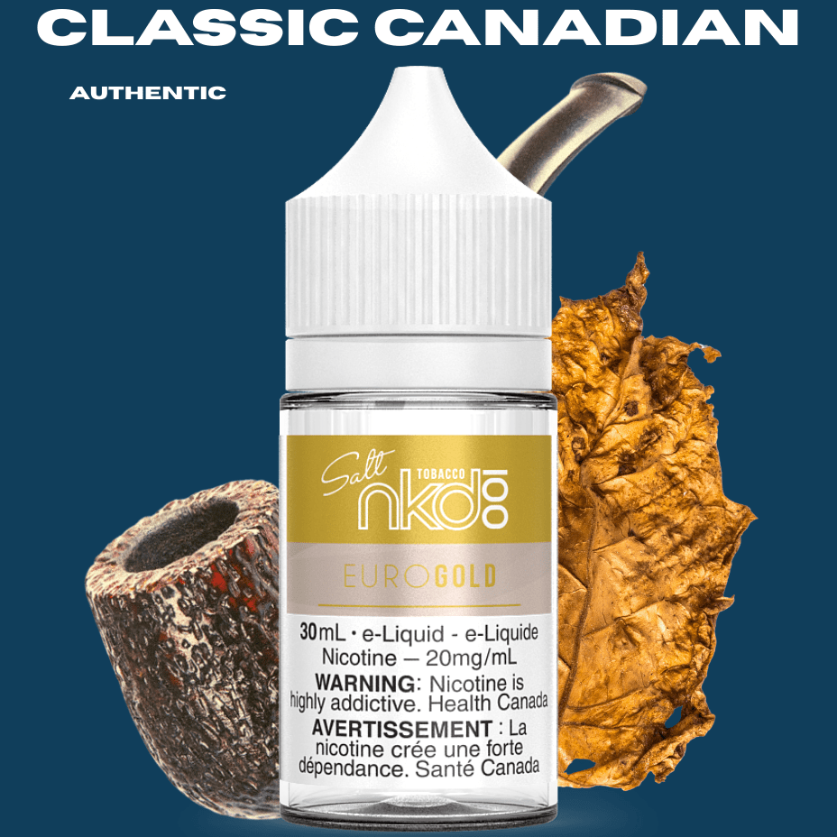 Euro Gold Salt by Naked100 Morden Vape SuperStore and Cannabis Manitoba Canada