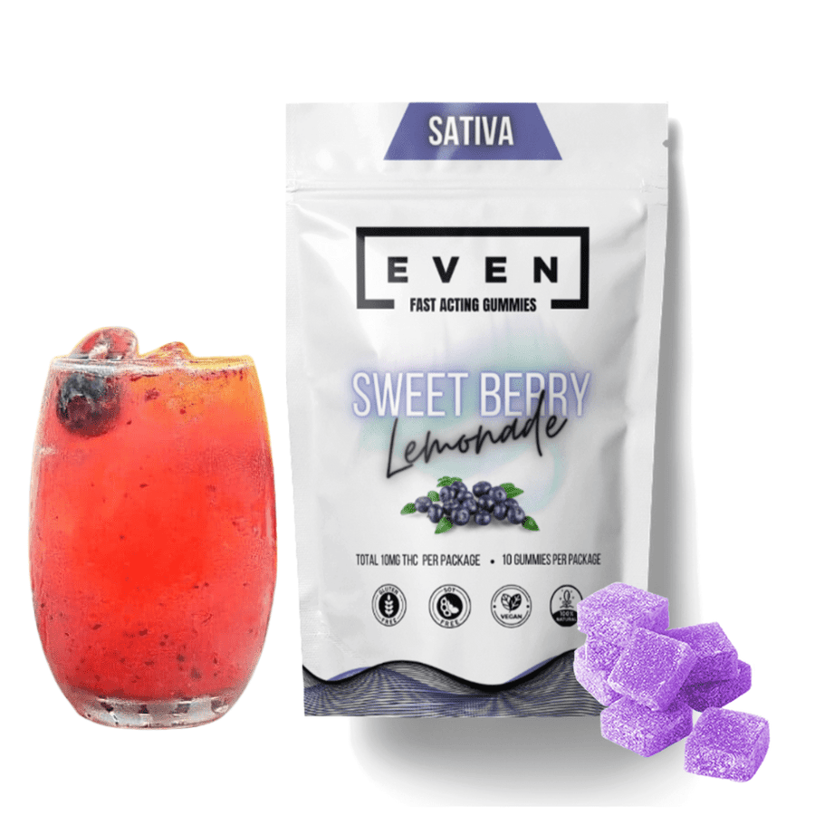 Even Edibles 10/pkg Even Sweet Berry Lemonade Fast Acting THC Gummies in Manitoba