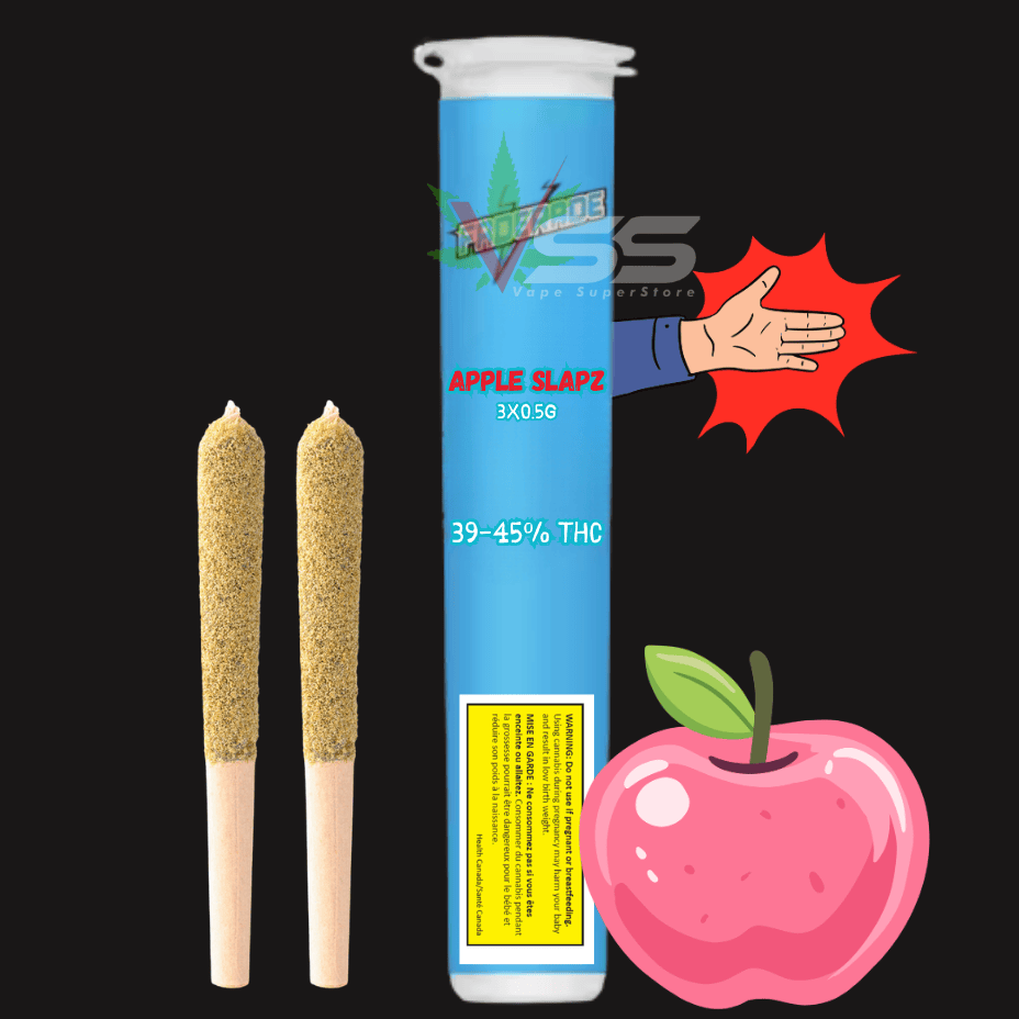 Faderade Apple Slapz Infused Pre-rolls 2x0.5g Morden Vape SuperStore and Cannabis Manitoba Canada