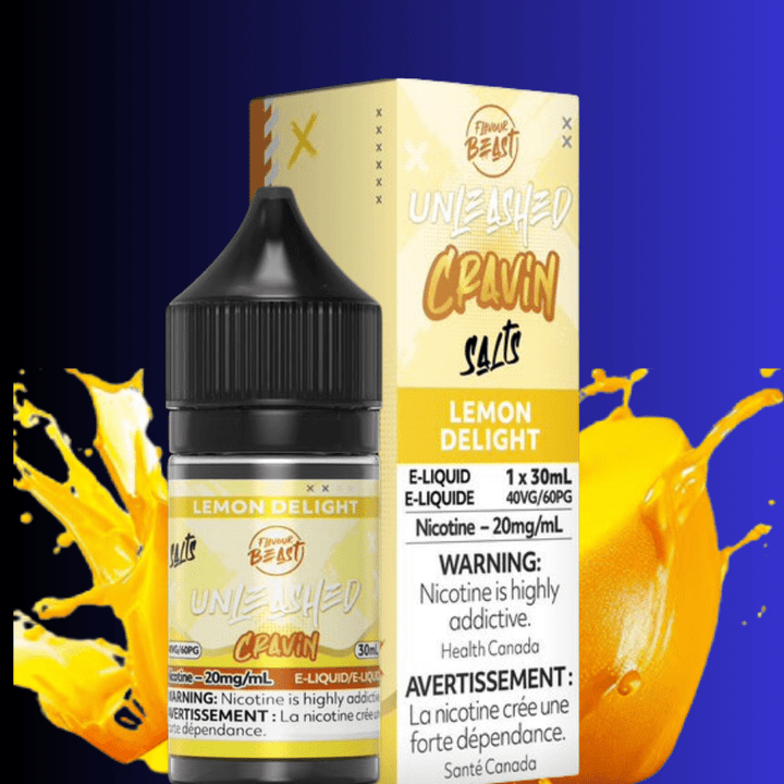 Flavor Beast Unleashed Cravin Salts-Lemon Delight 30ml / 20mg Morden Vape SuperStore and Cannabis Manitoba Canada
