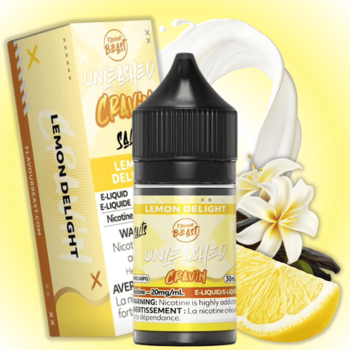Flavor Beast Unleashed Cravin Salts-Lemon Delight 30ml / 20mg Morden Vape SuperStore and Cannabis Manitoba Canada