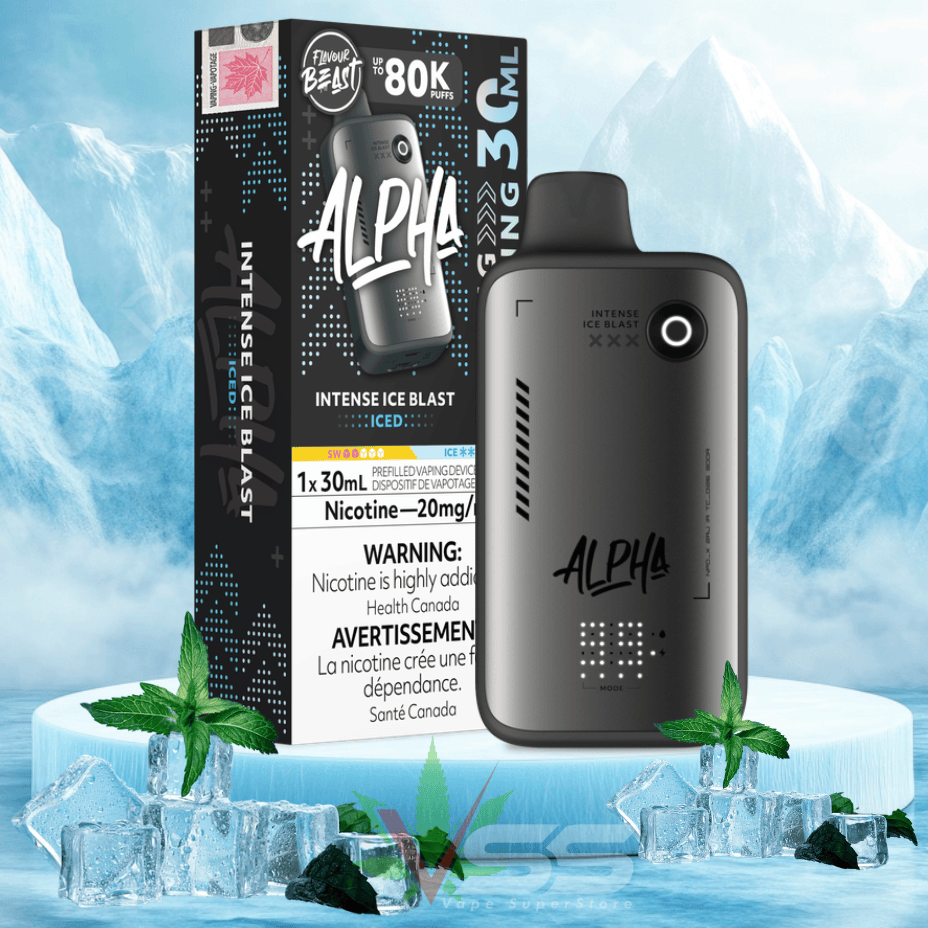 Flavour Beast Alpha 80K Disposable Vape-Intense Ice Blast Morden Vape SuperStore and Cannabis Manitoba Canada