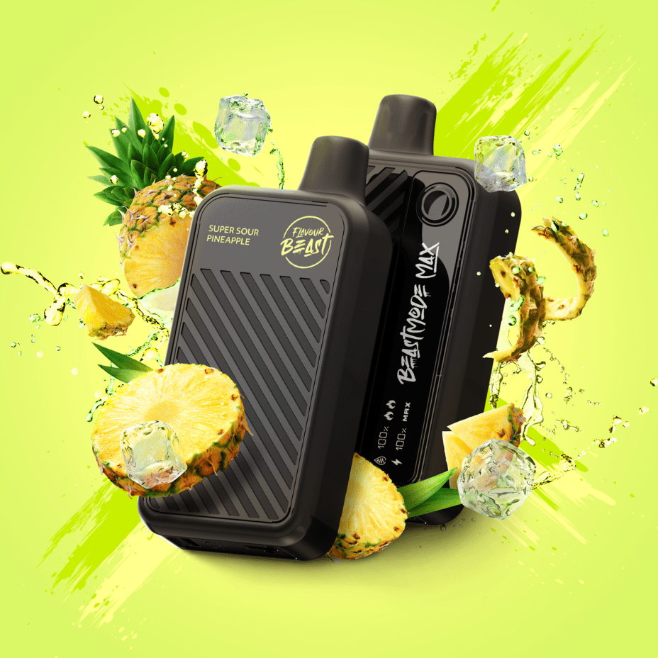 Flavour Beast Beast Mode Max 18k Disposable Vape - Super Sour Pineapple 20ml / 18000 Puffs Morden Vape SuperStore and Cannabis Manitoba Canada