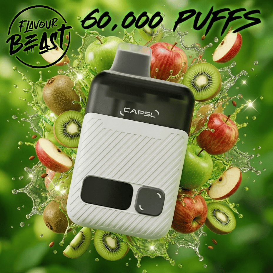 Flavour Beast CAPSL AFX17 60K Disposable Vape-Apple Kiwi Ice 60000 Puffs / 20mg Morden Vape SuperStore and Cannabis Manitoba Canada