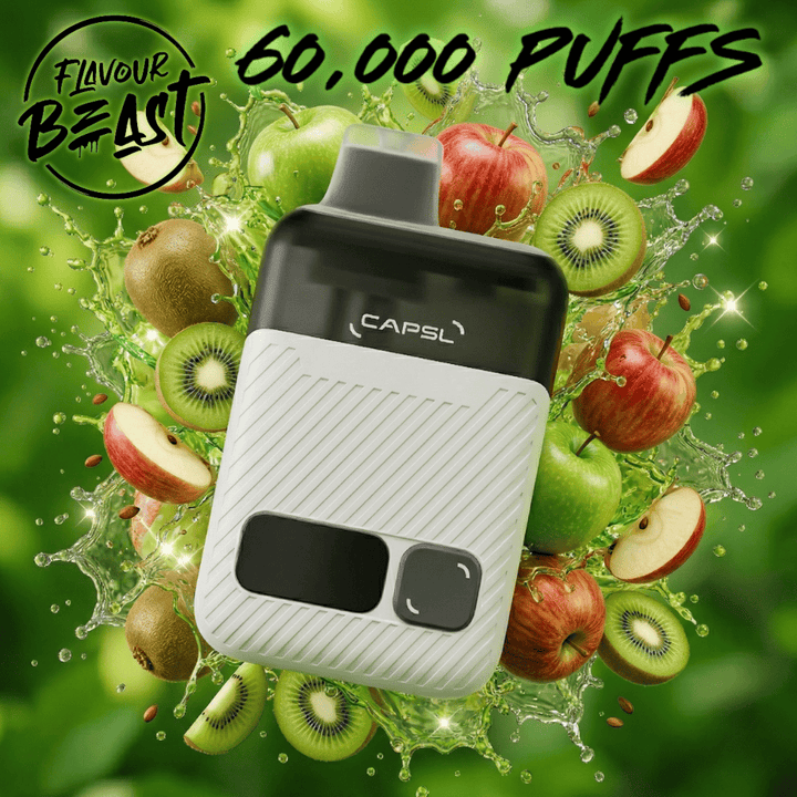 Flavour Beast CAPSL AFX17 60K Disposable Vape-Apple Kiwi Ice 60000 Puffs / 20mg Morden Vape SuperStore and Cannabis Manitoba Canada