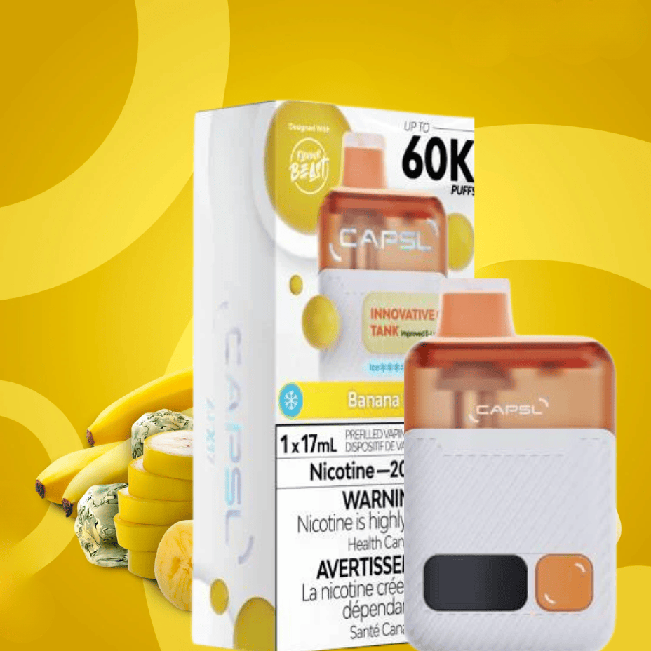 Flavour Beast CAPSL AFX17 60K Disposable Vape-Banana Ice 60000 Puffs / 20mg Morden Vape SuperStore and Cannabis Manitoba Canada