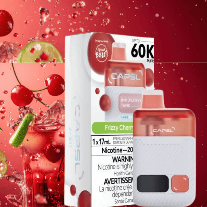 Flavour Beast CAPSL AFX17 60K Disposable Vape-Frizzy Cherry Lime Morden Vape SuperStore and Cannabis Manitoba Canada