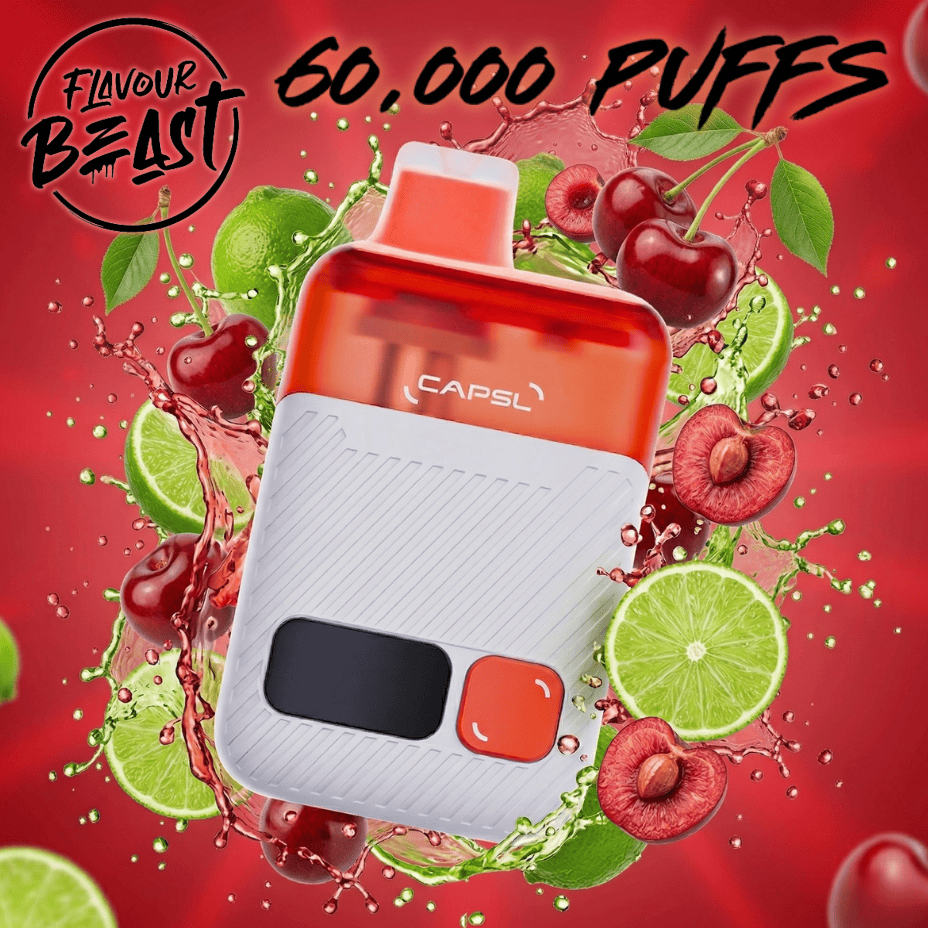 Flavour Beast CAPSL AFX17 60K Disposable Vape-Frizzy Cherry Lime Morden Vape SuperStore and Cannabis Manitoba Canada