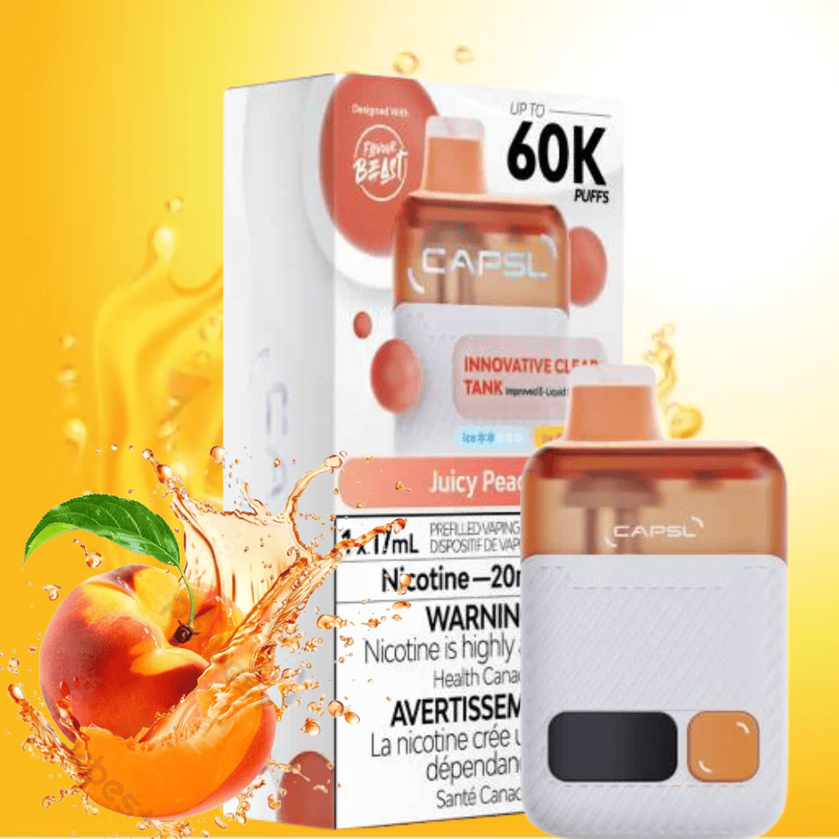 Flavour Beast CAPSL AFX17 60K Disposable Vape-Juicy Peach 20mg/ml / 60K Morden Vape SuperStore and Cannabis Manitoba Canada