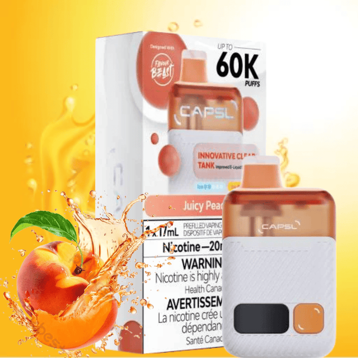 Flavour Beast CAPSL AFX17 60K Disposable Vape-Juicy Peach 20mg/ml / 60K Morden Vape SuperStore and Cannabis Manitoba Canada