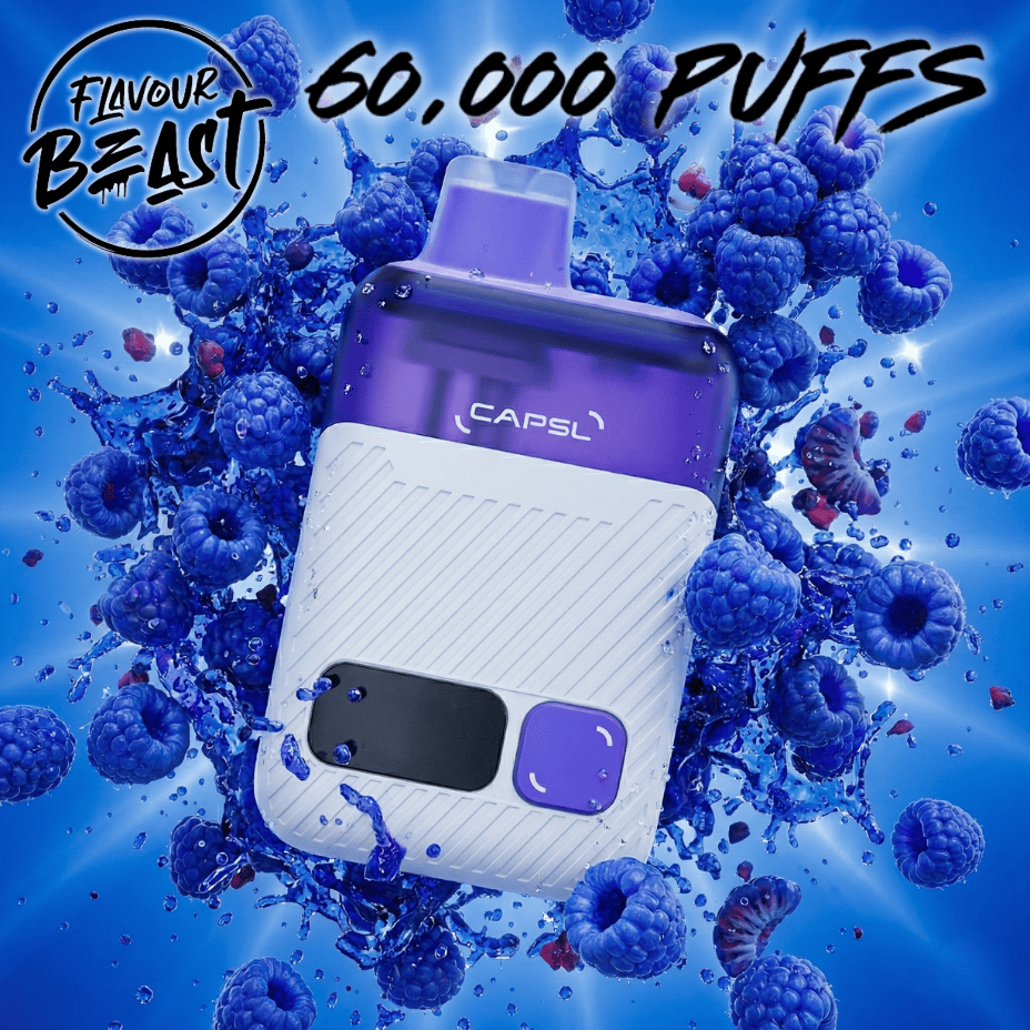Flavour Beast CAPSL AFX17 60K Disposable Vape-S Blue razz 20mg/ml / 60K Morden Vape SuperStore and Cannabis Manitoba Canada