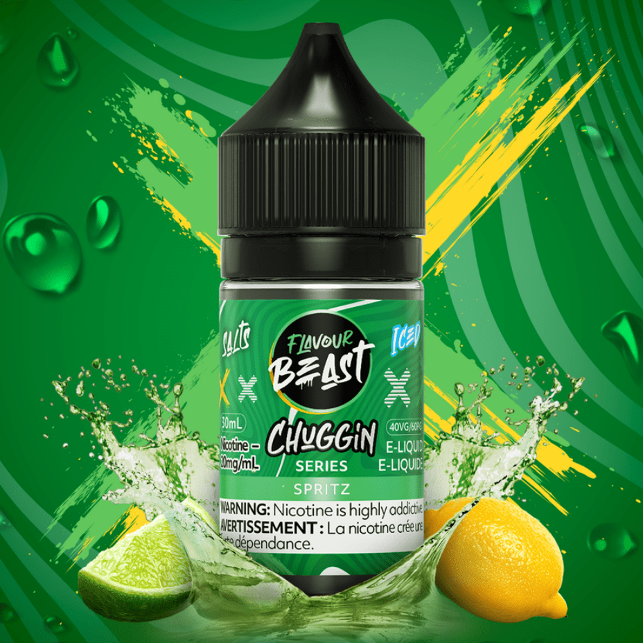 Flavour Beast Chuggin' Salt-Spritz 30ml / 20mg Morden Vape SuperStore and Cannabis Manitoba Canada
