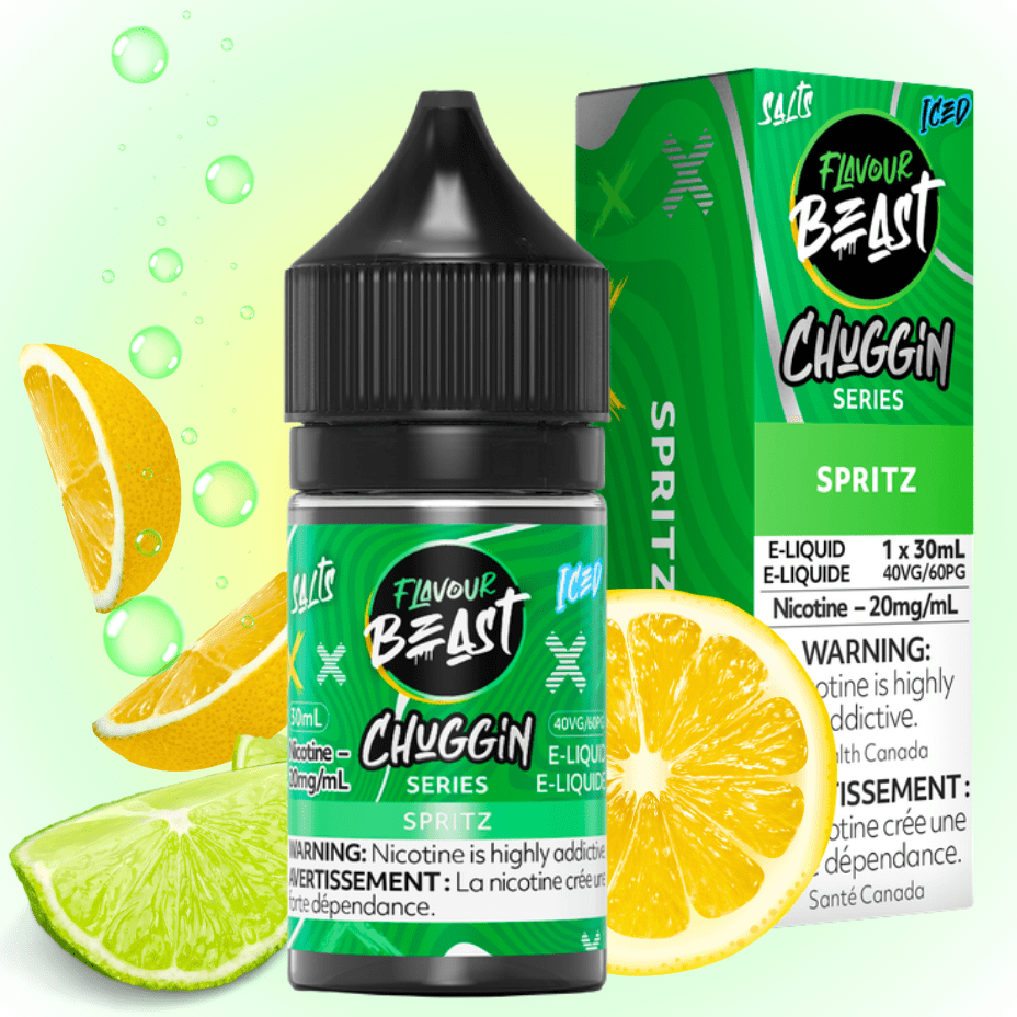 Flavour Beast Chuggin' Salt-Spritz 30ml / 20mg Morden Vape SuperStore and Cannabis Manitoba Canada