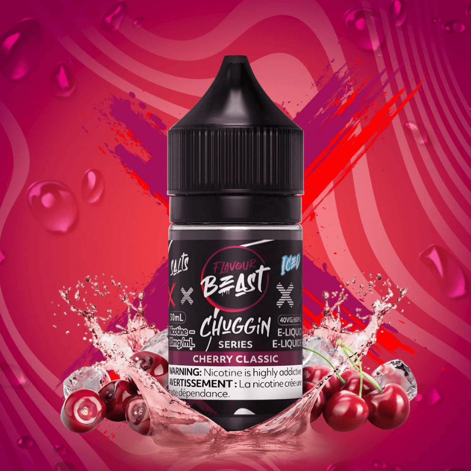 Flavour Beast Chuggin Salts - Cherry Classic Iced 30ml 30mL / 20mg Morden Vape SuperStore and Cannabis Manitoba Canada