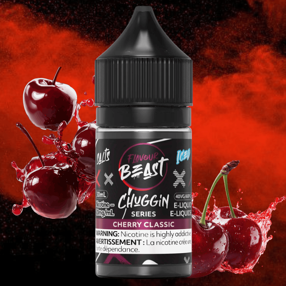 Flavour Beast Chuggin Salts - Cherry Classic Iced 30ml 30mL / 20mg Morden Vape SuperStore and Cannabis Manitoba Canada