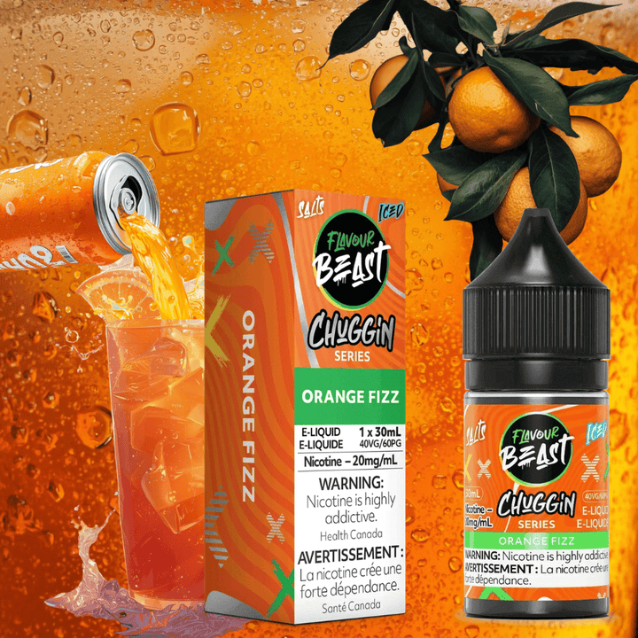 Flavour Beast Chuggin Salts - Orange Sparkle Iced 30ml 30mL / 20mg Morden Vape SuperStore and Cannabis Manitoba Canada