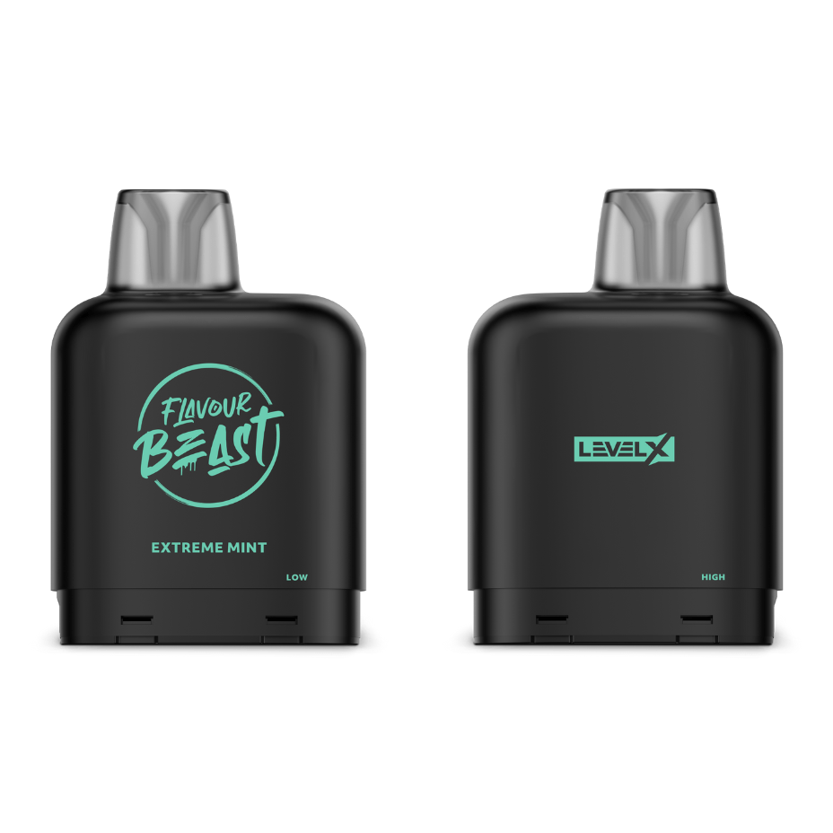 Level X Closed Pod Systems 20mg / 7000 Puffs Level X Flavour Beast Pod-Extreme Mint-Morden Vape & Cannabis MB, Canada