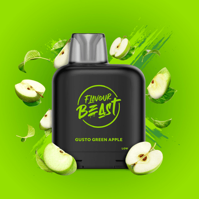 Flavour Beast 20mg / 7000 Puffs Level X Flavour Beast Pod-Gusto Green Apple-Morden Vape SuperStore